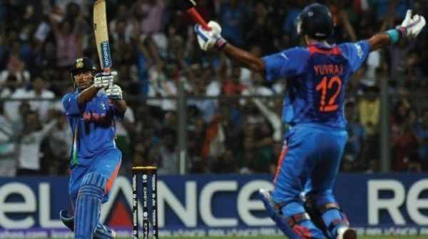 World Cup highlights Moment when Dhoni levelled the 2011 World Cup Scoreboard by hitting the victory six for India