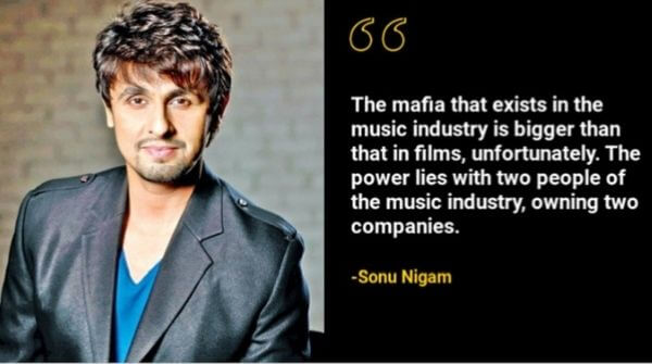 Music industry is also a part of Bollywood and nepotism prevails in both industries.