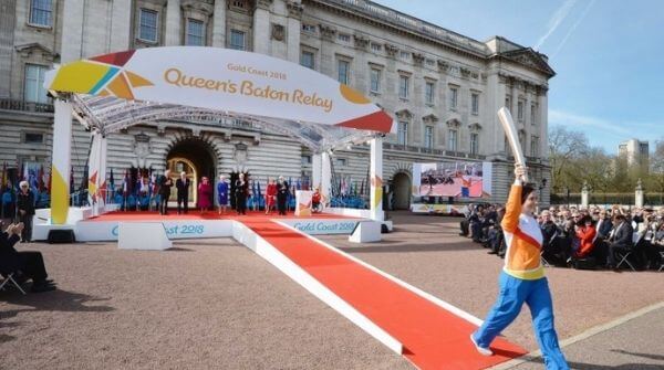 Start of the Queen's Baton relay before the 2018 Gold Cost CWG