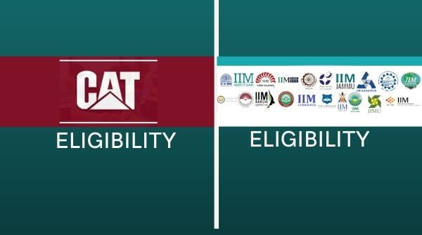 List up the major difference between the eligibility criterias of IIM admission and CAT exam.