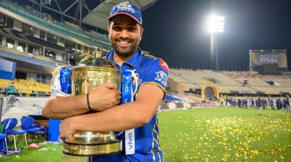 World Number 2 batsmen holding the IPL Trophies in his arms after winning as a captain for Mumbai Indians