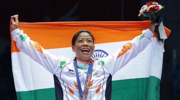The Flag Bearer of India in 2012 London Olympics Kom