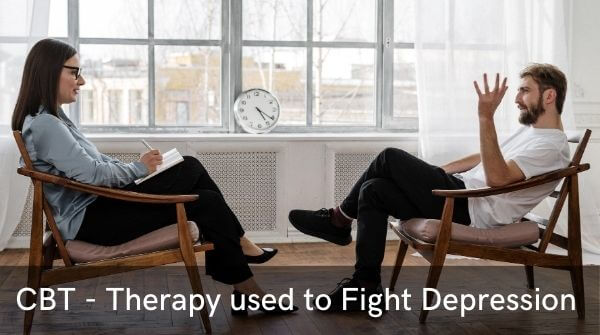 Cognitive Behavior Therapy - a therapy used in the ways to overcome depression.