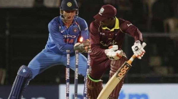 India Vs West Indies world's fastest stump-out record of Dhoni. 