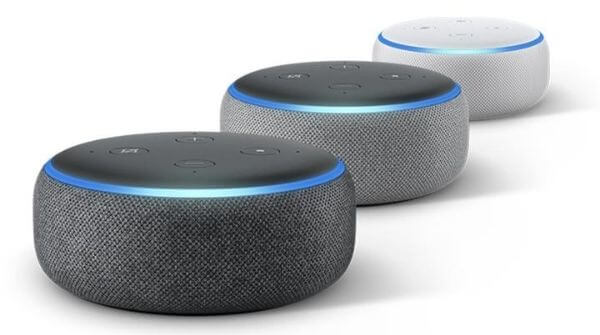 Three available colors of Amazon speakers so that the consumers get a very accurate idea about how the colors look.
