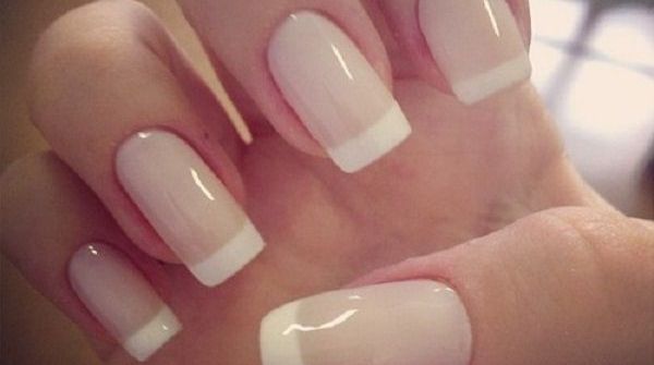French manicure will reflect as original shades. Nude shaded colors & white coatings will be used in this technique.