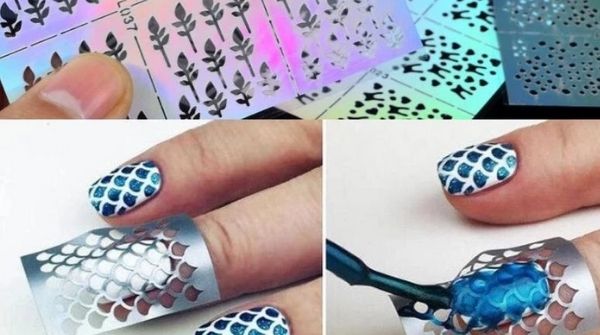 Transferring your desired designs with the stencil to the nail is called stencil nail art & it will make your work less. 