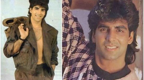 Akshay Kumar looks dashing and smart in his early career.