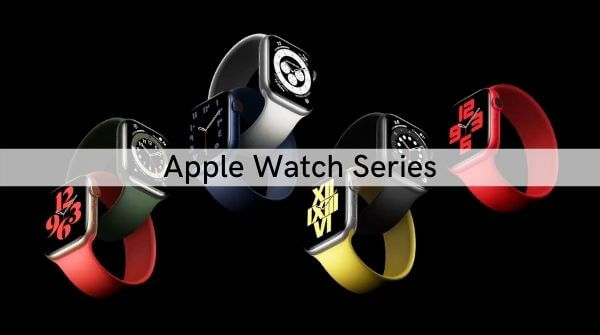 Apple Watch Series 6 in different colors