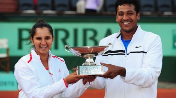 Sania Mirza with her first Grand Slam Winner Partner Mahesh Bhupati