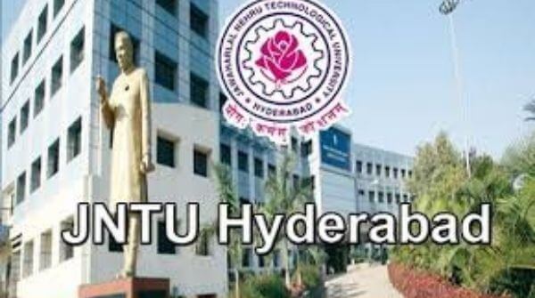 This picture shows the campus and building of JNTUH for Best B.Pharma Colleges In Hyderabad. 
