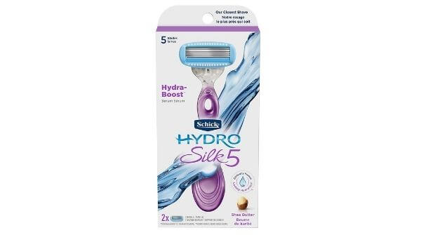 Results on Schick hydro silk 5 for sensitive skin- shaving razor for womens