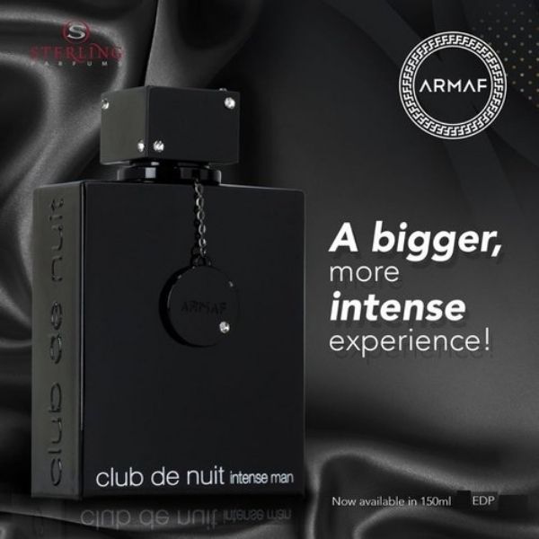 The black edition of the long lasting perfume for men